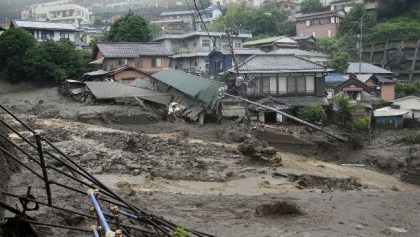 Reportan 20 desaparecidos y dos personas muertas tras deslave en Japón