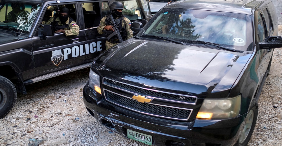 FBI agents assisting in the investigation of the assassination of President Jovenel Moise leave his residence in Port-au-Prince, Haiti, July 15, 2021. 