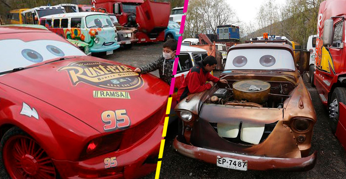 De lujo: Mecánico recrea los coches de 'Cars' para darle una sonrisa a los niños