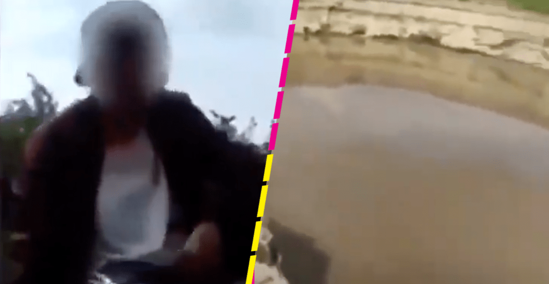 "Wachen": Jóvenes burlan la seguridad y se graban a la orilla del socavón en Puebla