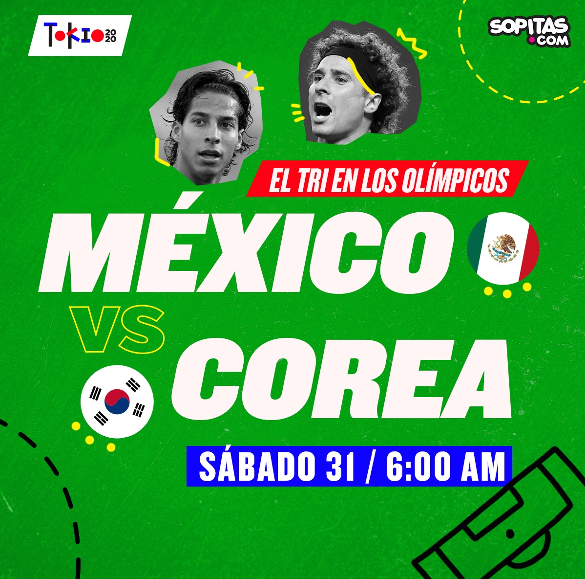 México vs Corea del Sur en Tokio 2020