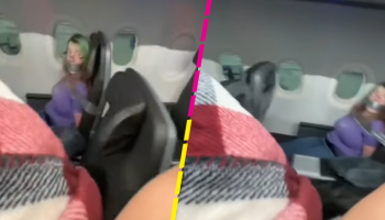 ¡OLV! Mujer es amarrada con cinta adhesiva al asiento de un avión tras una crisis nerviosa