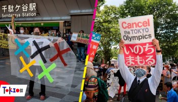 En imágenes: Las protestas en las calles de Tokio durante la inauguración de los Juegos Olímpicos