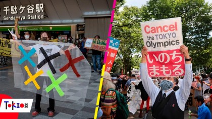 En imágenes: Las protestas en las calles de Tokio durante la inauguración de los Juegos Olímpicos