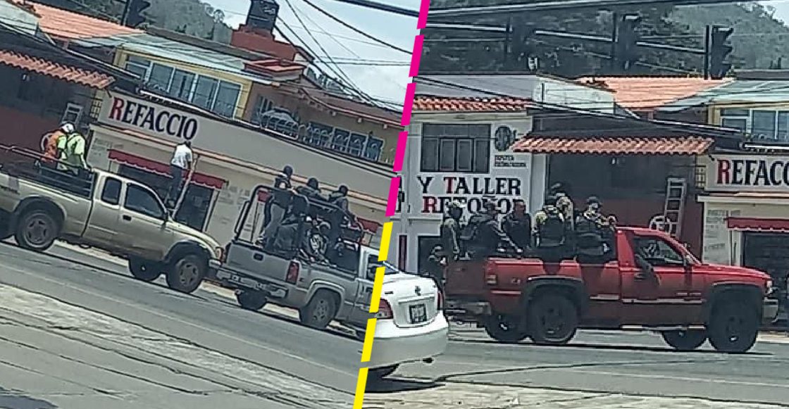 Reportan caravana de hombres armados recorriendo las calles de Pátzcuaro