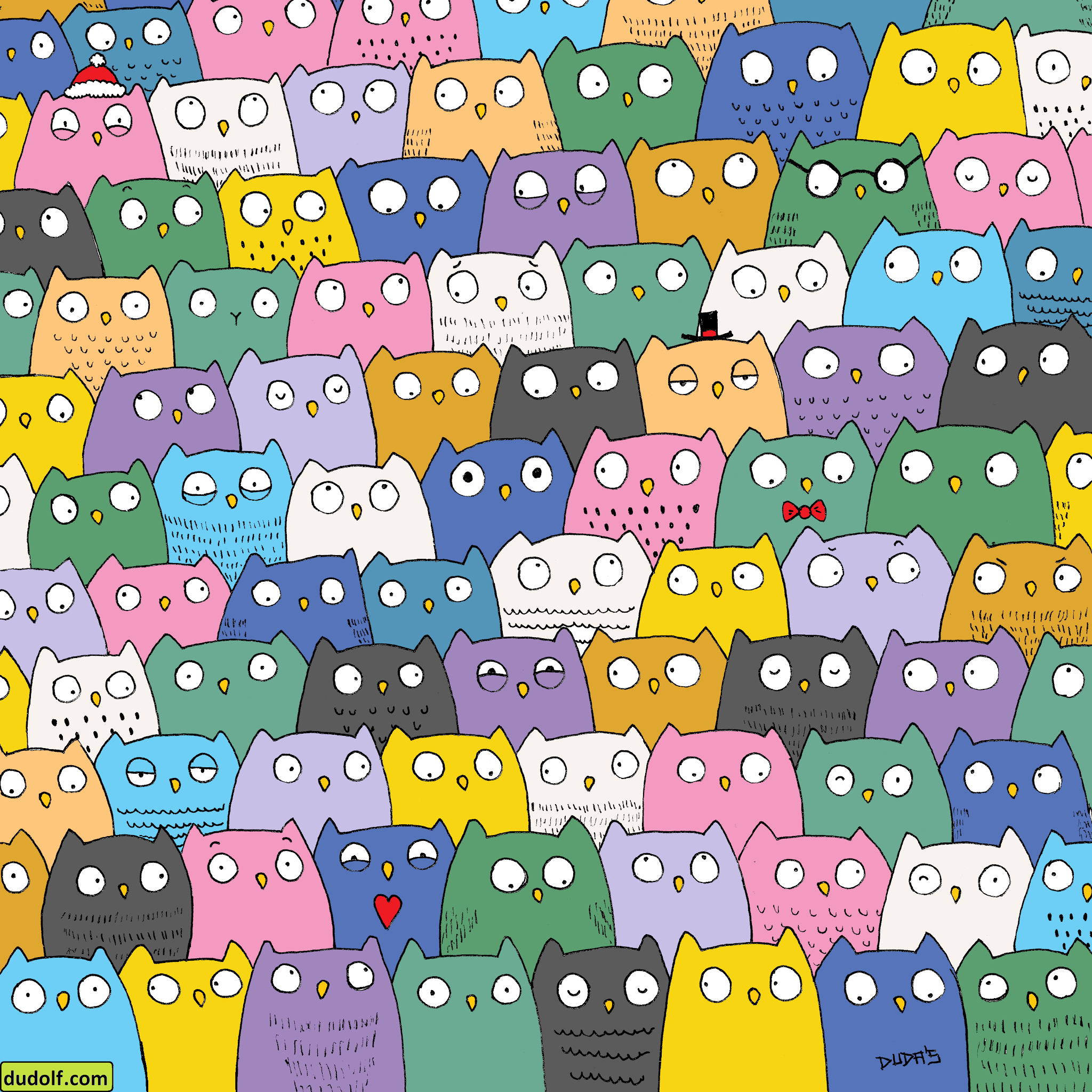 RETO VISUAL: ¿Puedes encontrar al gatito entre el montón de búhos?