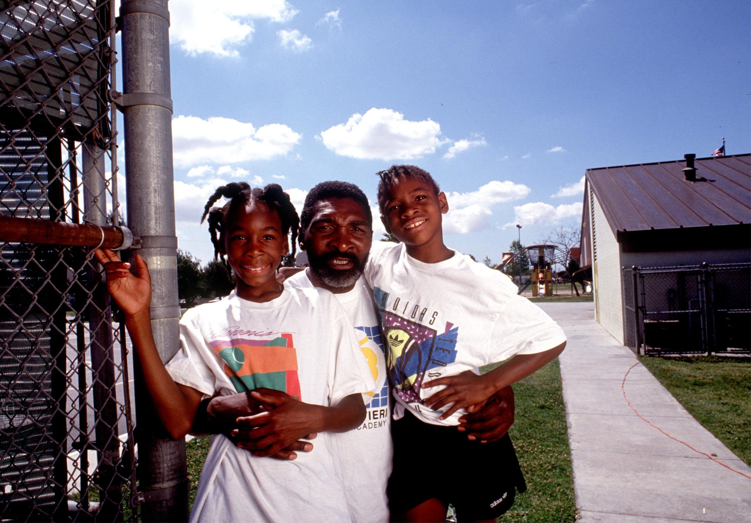 Richard Williams con sus hijas Serena y Venus