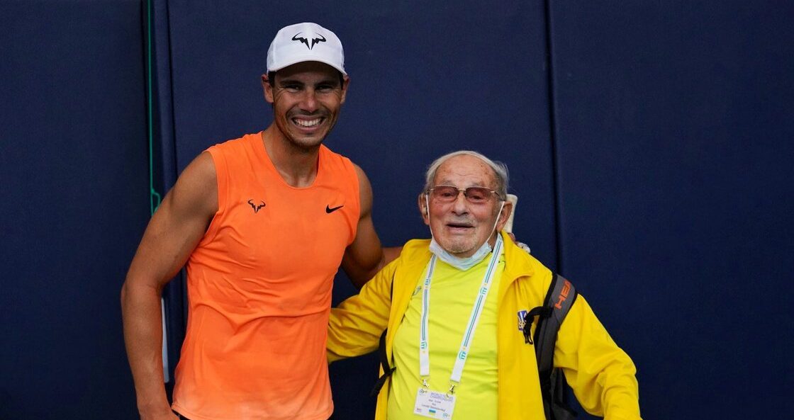 Leonid Stanislavskyi, el tenista más viejo del mundo, tuvo un partido memorable contra Rafael Nadal