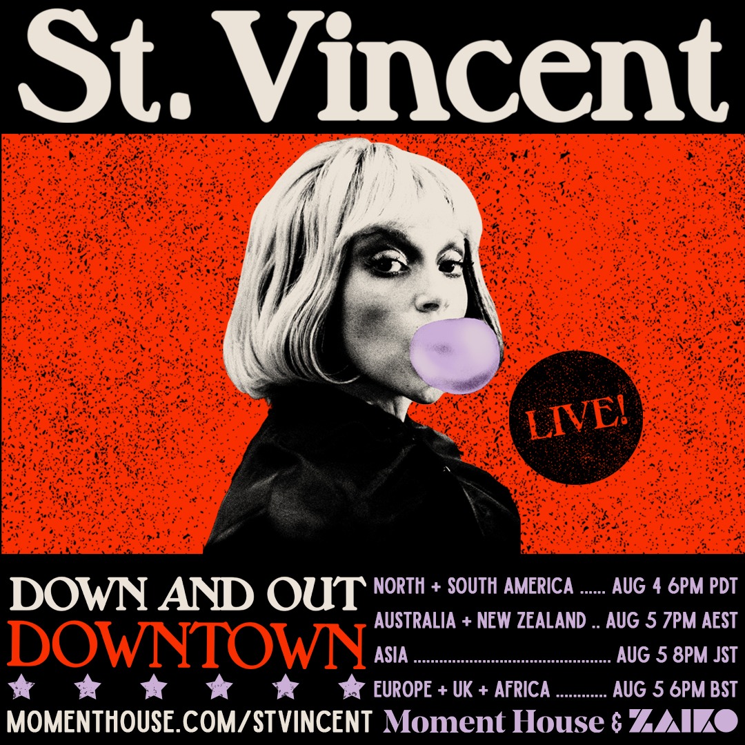 ¡St. Vincent dará un concierto en línea y acá les contamos cómo verlo!