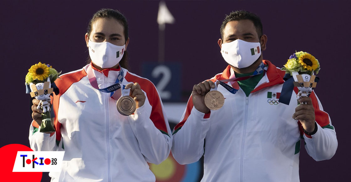 ¡Alejandra Valencia y Luis Álvarez consiguieron la primera medalla para México en el tiro con arco de Tokio 2020!