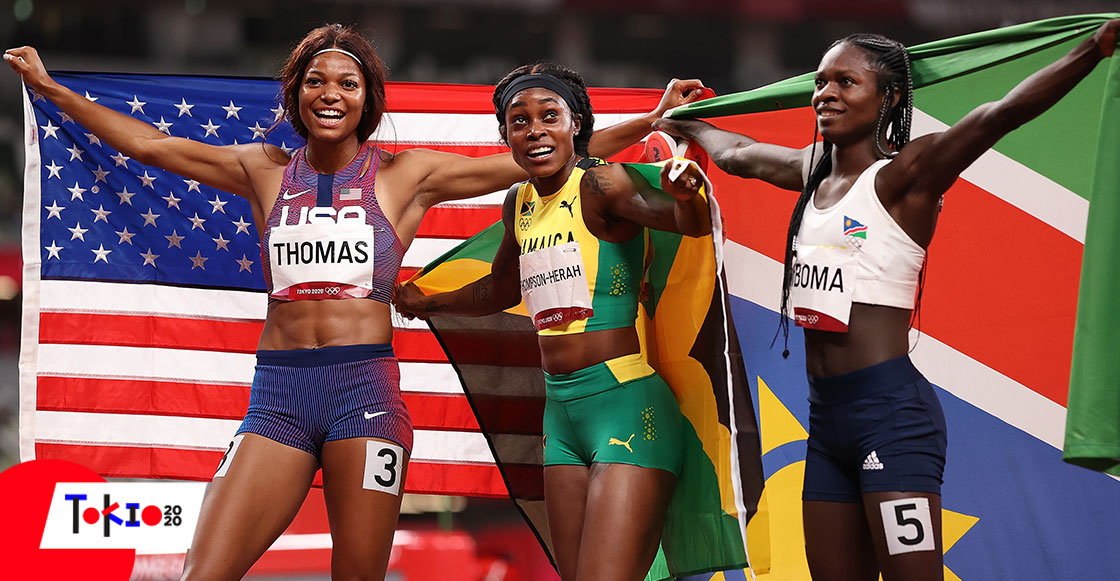 Elaine Thompson-Herah deja fuera del podio a Fraser-Pryce en los 200 metros planos