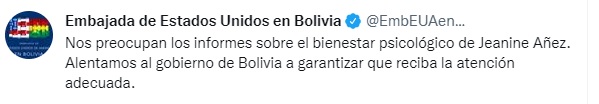 Embajada estados unidos bolivia