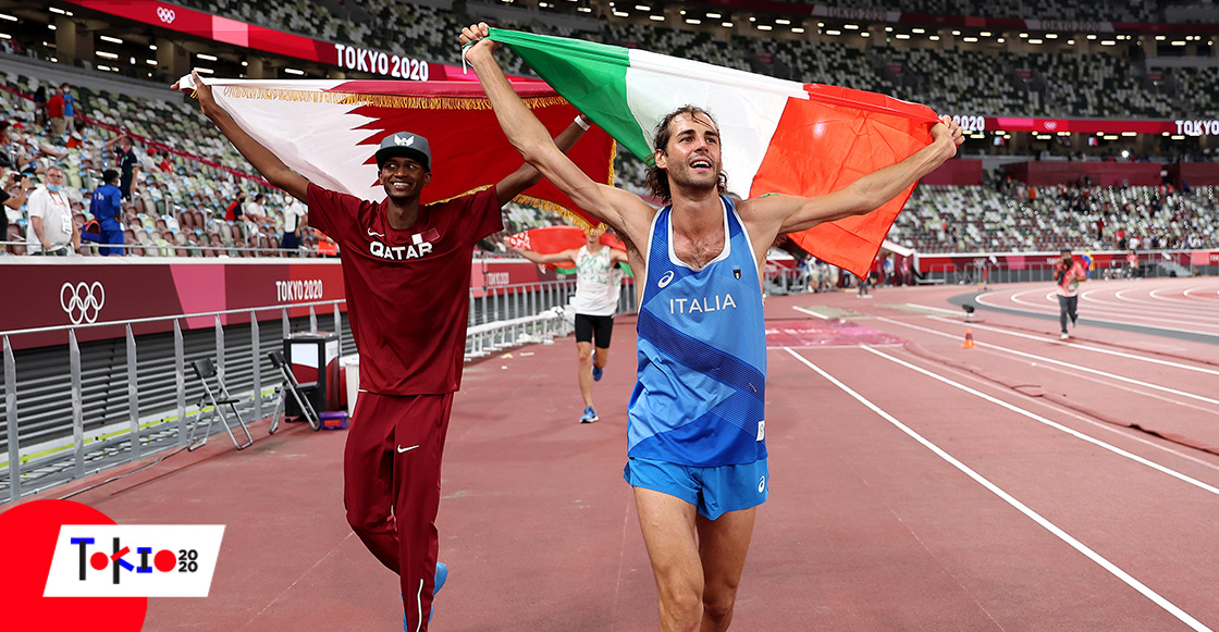 Saltadores de altura deciden compartir oro olímpico tras renunciar al desempate en Tokio 2020