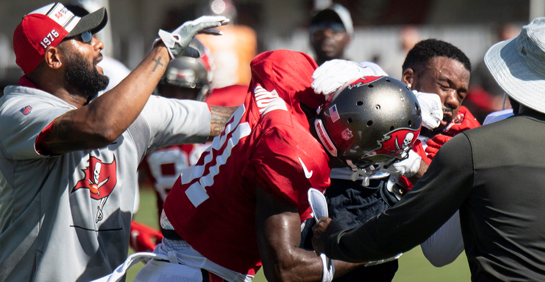 Antonio Brown es expulsado del entrenamiento de los Buccaneers por provocar pelea