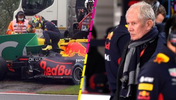 Helmut Marko respalda a Checo Pérez tras el accidente en Bélgica: "Es justificable"