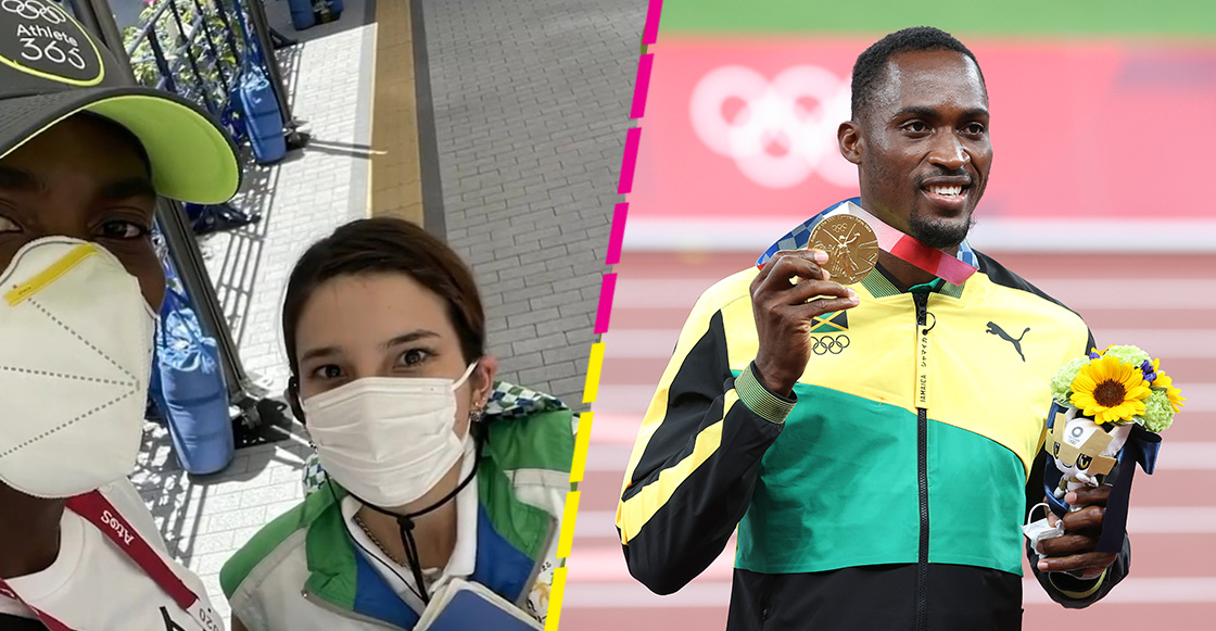 Hansle Parchment agradeció a voluntaria que pagó el taxi que le ayudó a ganar un oro en Tokio 2020