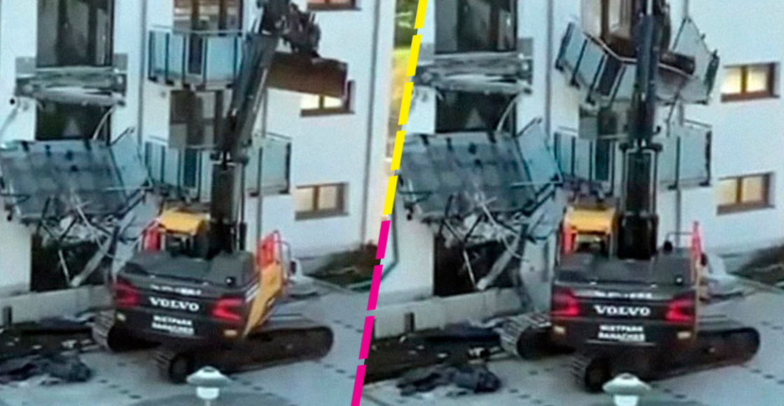 Hombre destruye el edificio que construyó porque no le pagaron su sueldo