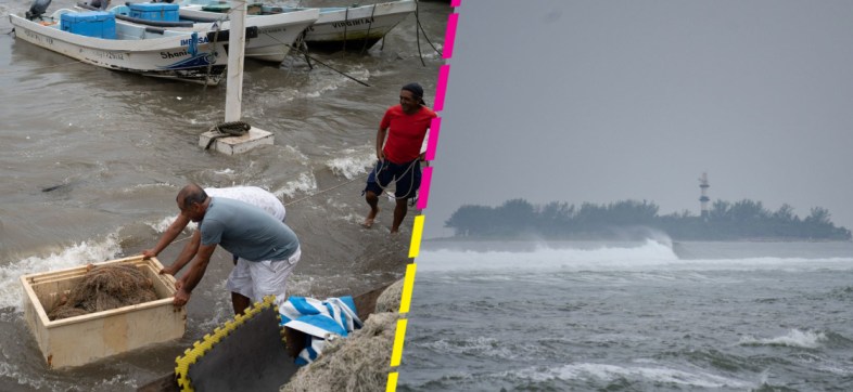 En imágenes: Los estragos por la llegada del huracán Grace a territorio mexicano