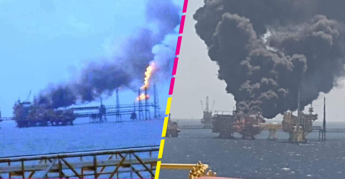 Se registra incendio en una plataforma de Pmeex en Campeche