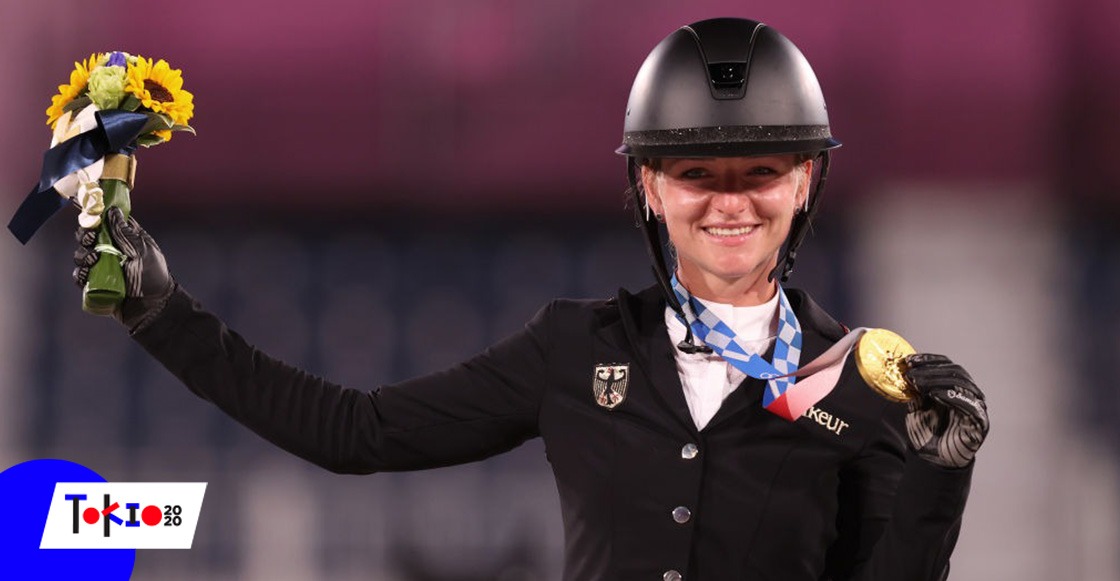 Julia Krajewski, la primera campeona olímpica en el concurso completo hípico