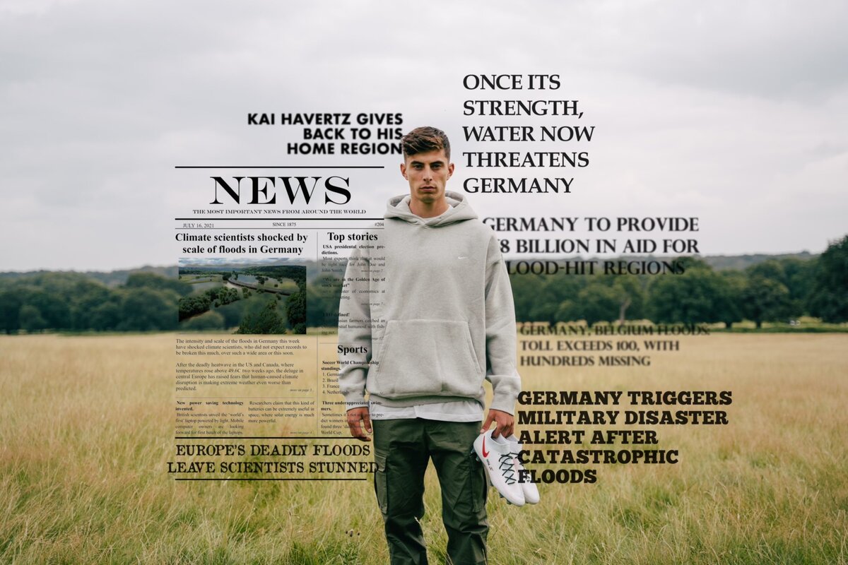 Crack: Las donaciones de Kai Havertz a los damnificados por las inundaciones en Alemania
