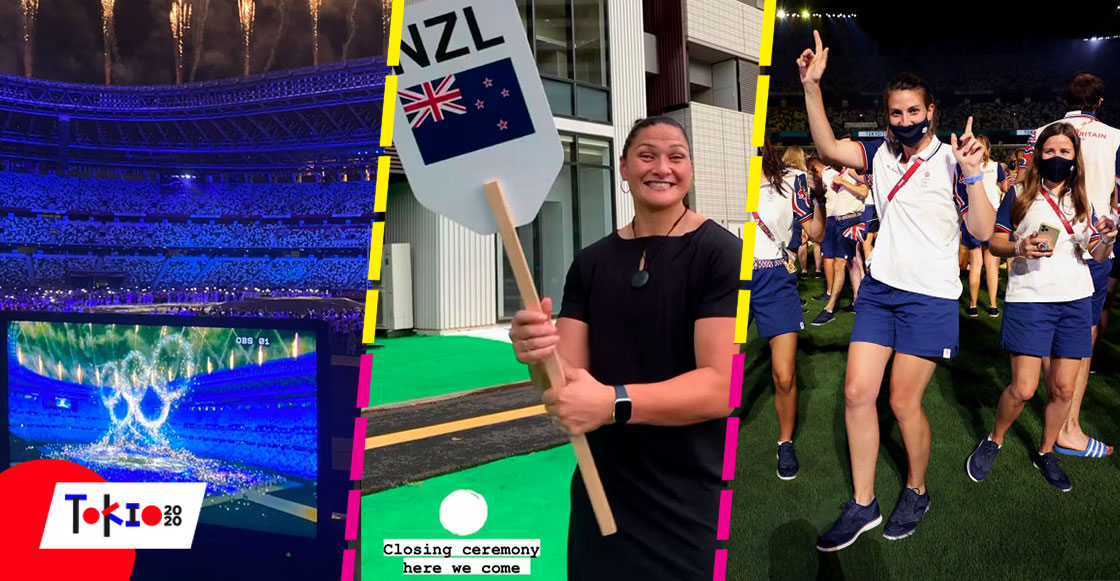 Efectos especiales, protestas y la fiesta de los atletas: Lo que no se vio en la clausura de Tokio 2020