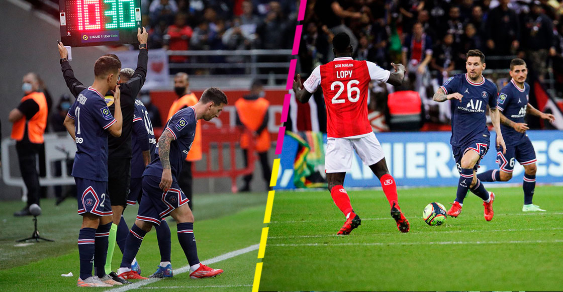 ¿Y el tridente? Así fue de debut de Lionel Messi con el PSG ante el Reims