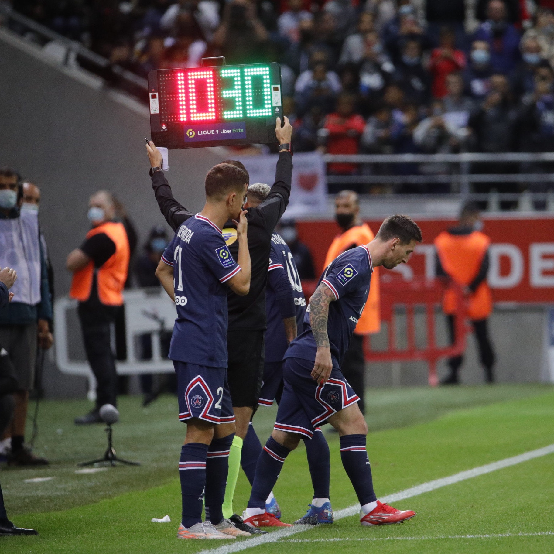 El primer gol de Messi con el PSG en la Champions League