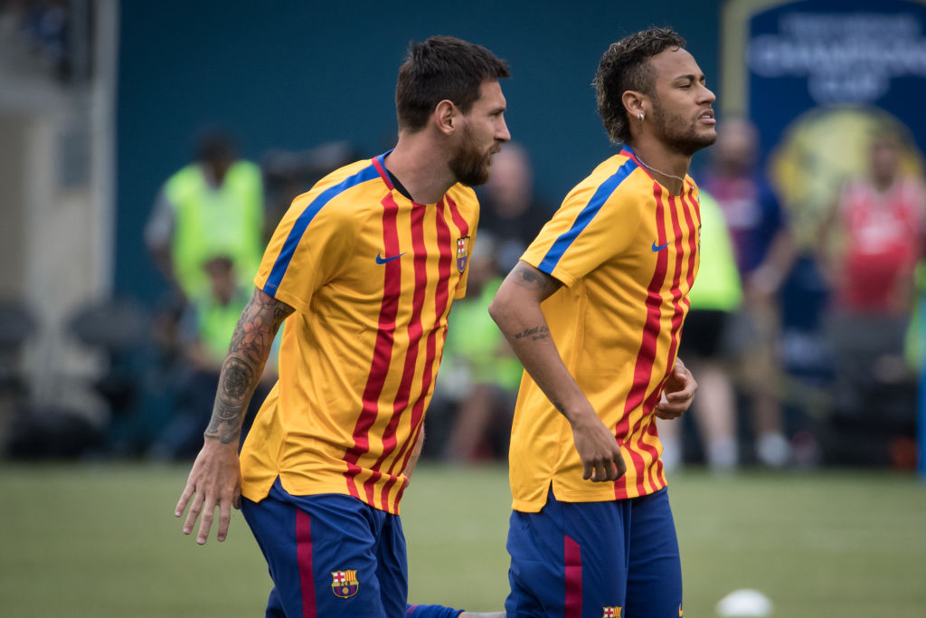 Messi y Neymar juntos en el Barcelona, ahora en el PSG