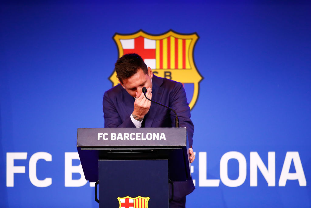 Messi rompe en llanto en su despedida del Barcelona: "Es el final en el club que amo"