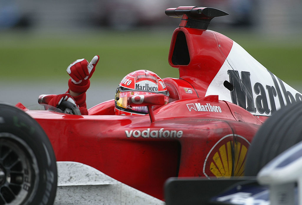 Michael Schumache piloto de Ferrari en la Fórmula 1