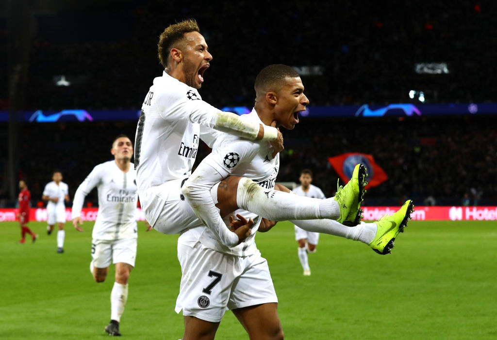 Neymar y Mbappe con el PSG