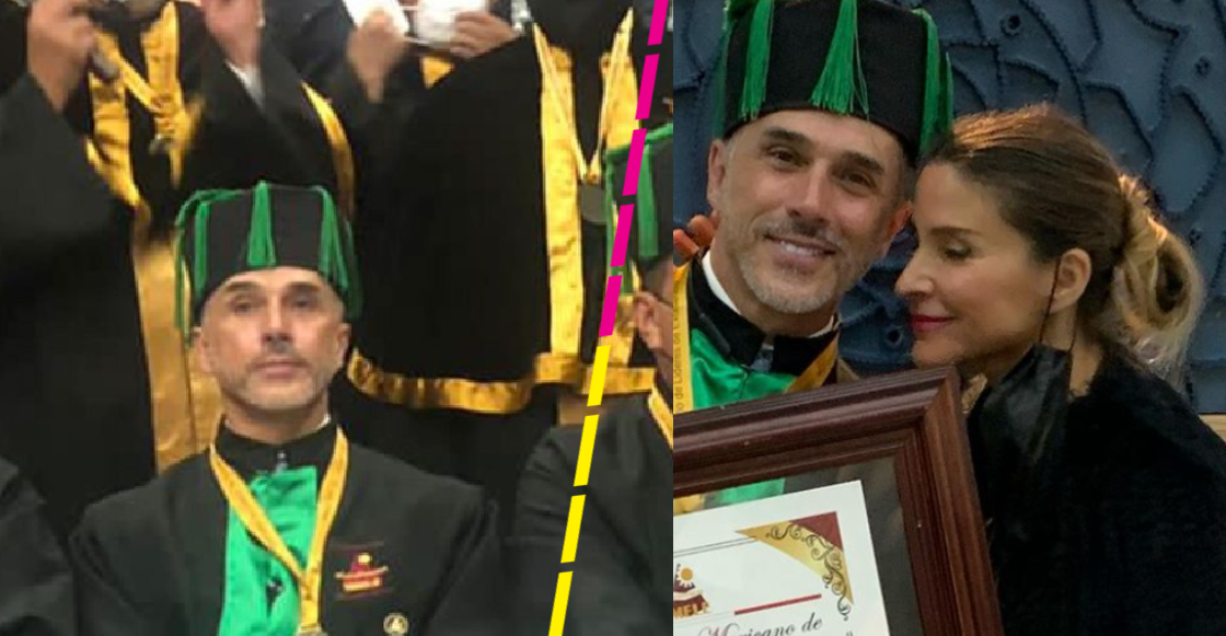 Sergio Mayer presume que recibió Doctorado Honoris Causa