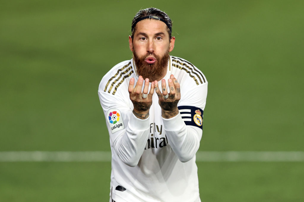 Sergio Ramos con el Real Madrid