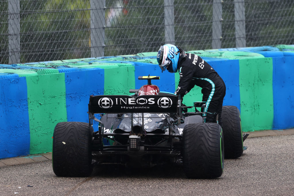 Valtteri Bottas tras el accidente en GP de Hungría
