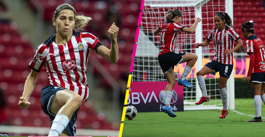 El gol de Alicia Cervantes y el festejo al estilo Omar Bravo en el clásico tapatío femenil