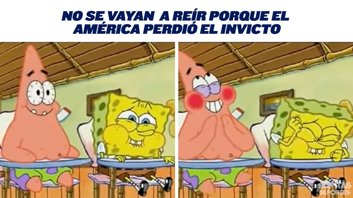 memes américa pierde invicto