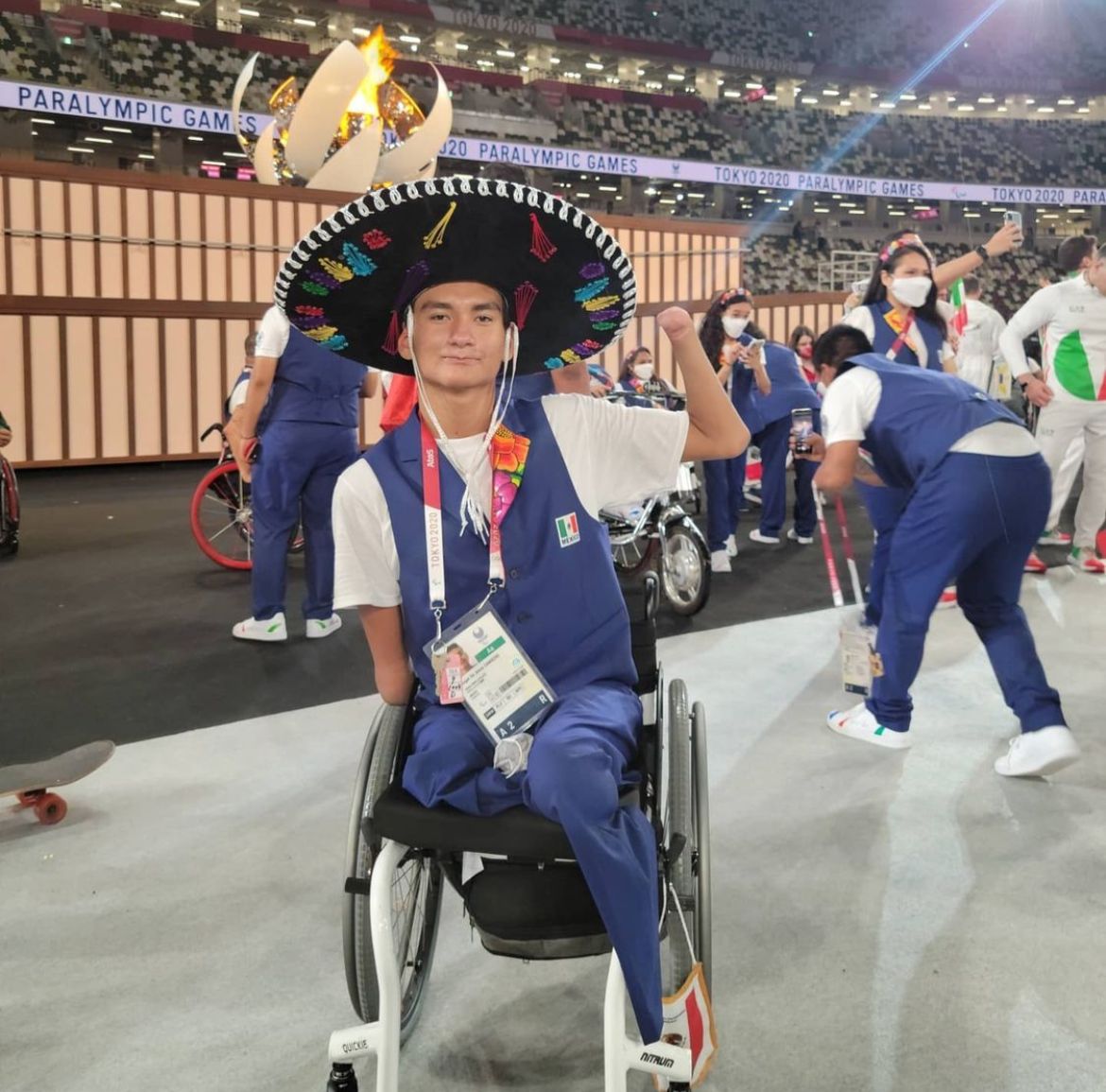 Ángel de Jesús Camacho, estudiante de Artes Gráficas y medallista paralímpico en Tokio 2020
