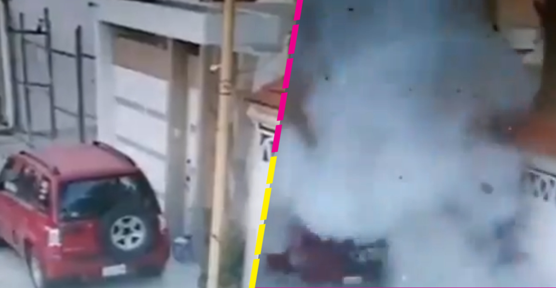 Ahora en Puebla: Dejan otro paquete bomba frente a una vivienda y así estuvo la explosión