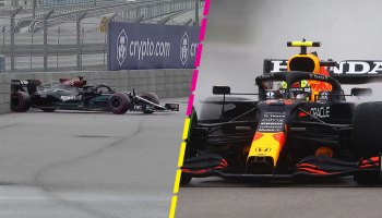 Checo Pérez Lewis Hamilton Gran Premio de Rusia