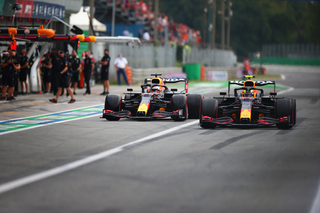 El sacrificio de Checo a favor de Verstappen y los corajes contra Mazepin en la calificación del GP de Italia