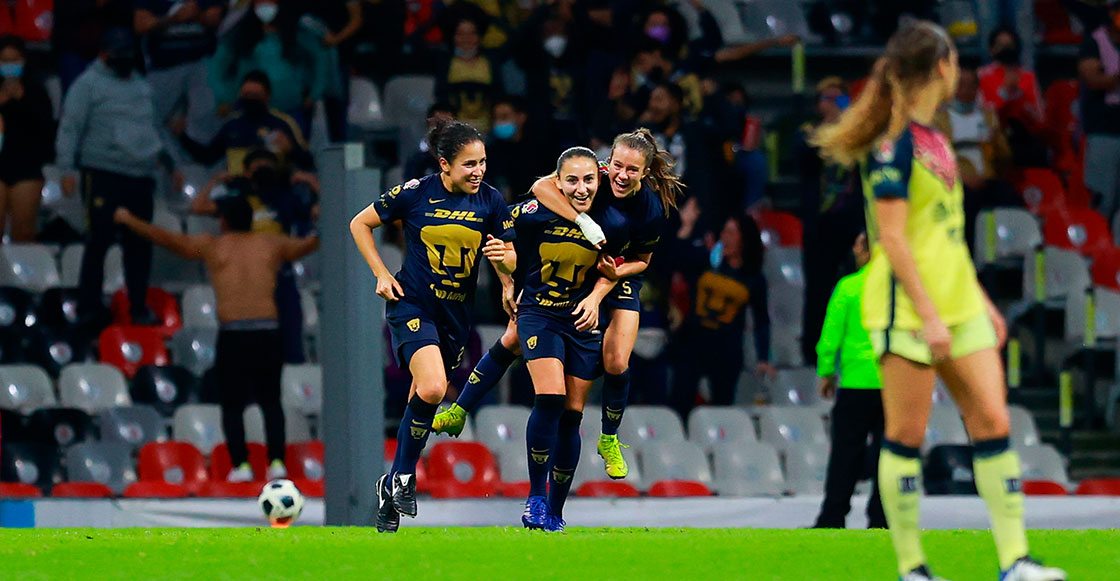 Remontada feroz de Pumas Femenil con golazo de Dinora Garza ante América en el clásico capitalino