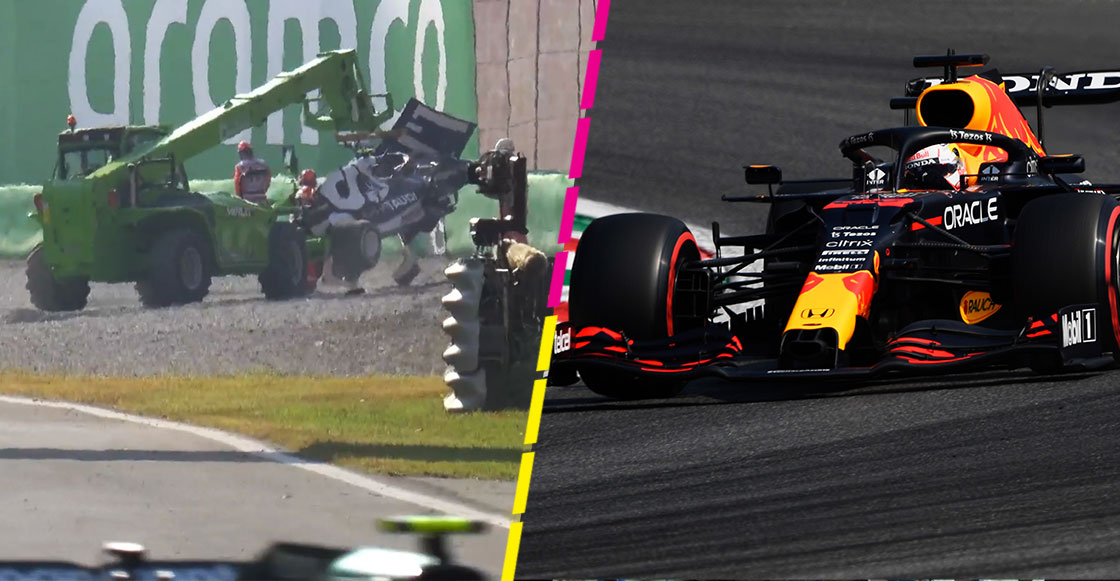 El choque de Pierre Gasly y la sanción a Bottas que ayuda a Checo y Verstappen en el sprint del GP de Italia