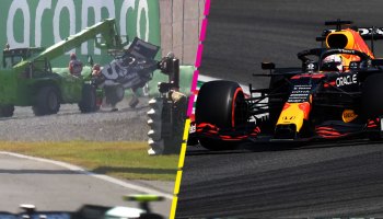El choque de Pierre Gasly y la sanción a Bottas que ayuda a Checo y Verstappen en el sprint del GP de Italia