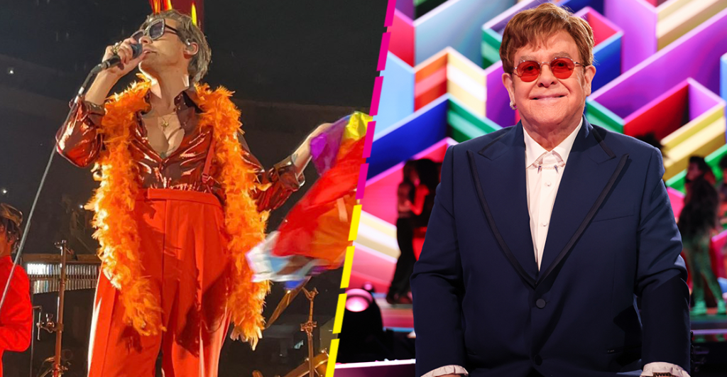 Harry Styles rinde tributo a Elton John y la comunidad LGBTQ+ en su último show