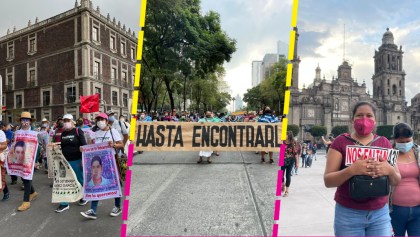 La marcha a 7 años de la desaparición de los 43 normalistas de Ayotzinapa