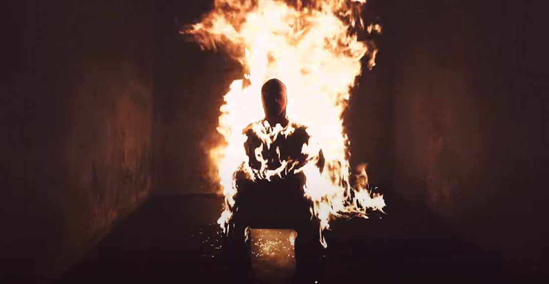 Kanye West se prende fuego en el video de "Come To Life"