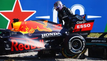Lewis Hamilton explota contra Max Verstappen: "Le di espacio y de repente estaba sobre mí"