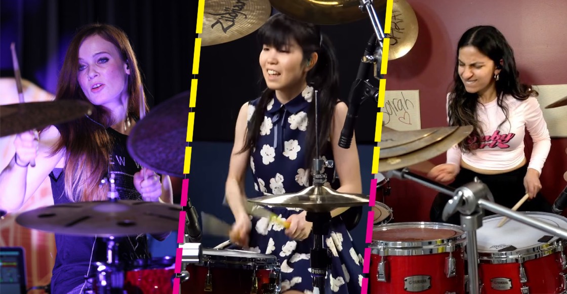¡Mucho power! Estas son 7 bateristas rifadas que debes tener en el radar