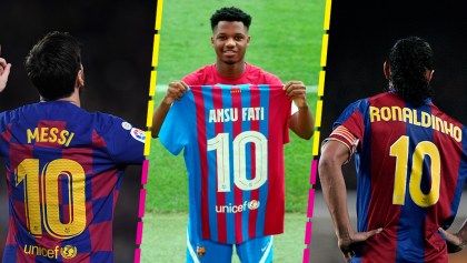 Además de Ansu Fati, ¿Cuántos jugadores han llevado el dorsal 10 en el Barcelona desde el 2000?